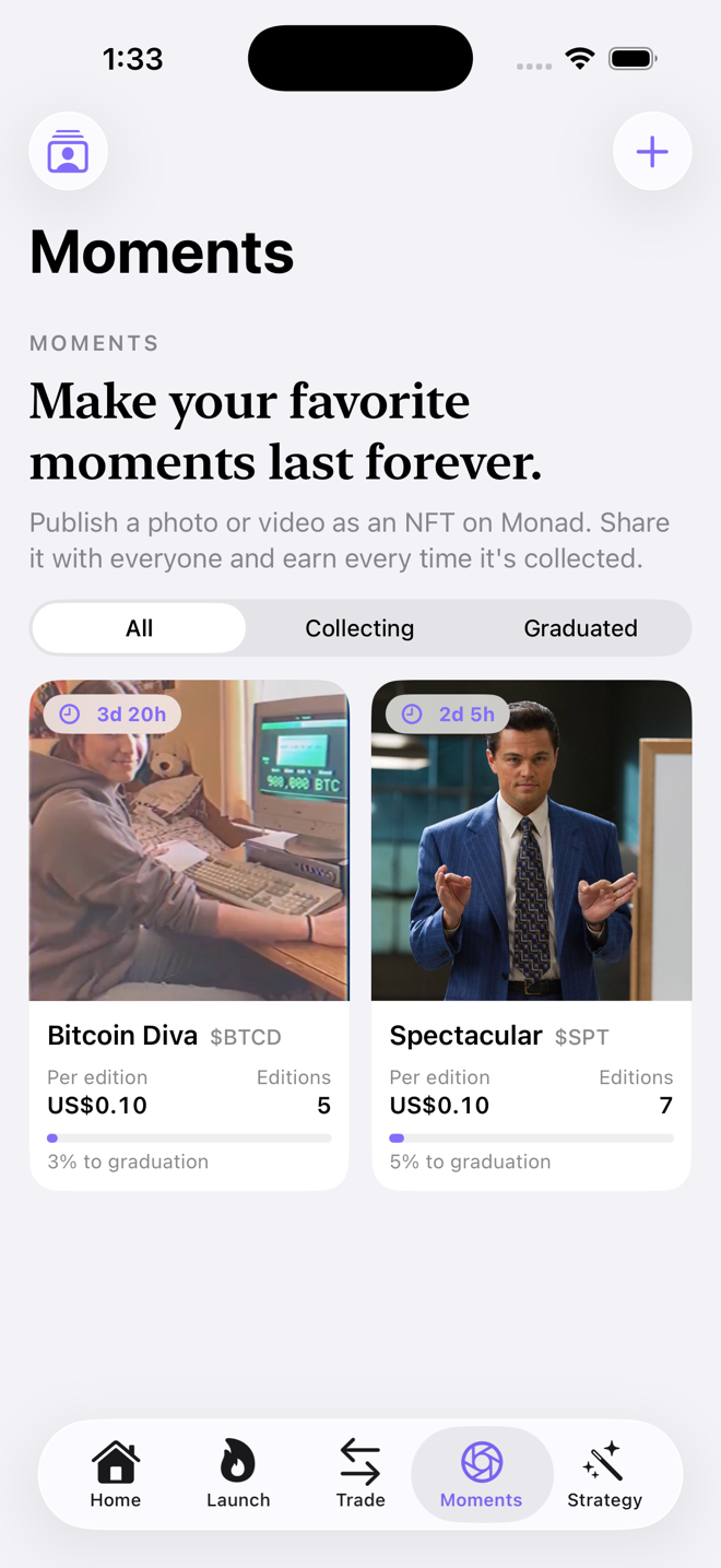 The DyorHQ moments feed